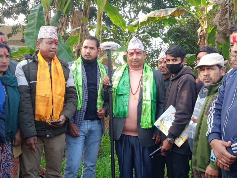 कृष्णपुरमा धमाधम जग्गा नाप जाँच हुँदै